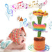 Soft plush cactus toy with animated movements, perfect for entertaining toddlers.