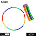 Detailed view of the interlocking mechanism of the fitness hula hoop.
