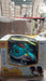 Blue electronic moving toy helicopter with vibrant lights.