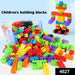 A collection of small, multi-colored building bricks for children, an ideal educational toy.