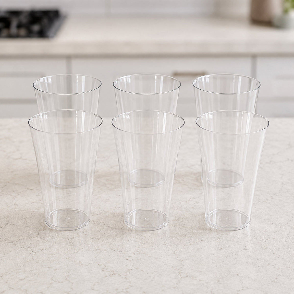 Plastic Juicy Glasses Set – 300ml Unbreakable | Serve Stellar
