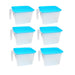 Close-up of a 1000 ml airtight square container for kitchen essentials.