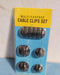 Multi-purpose wire holder in black, ideal for home and office cable solutions.