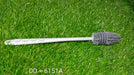 A bottle cleaning brush shown cleaning a narrow-necked bottle with ease.