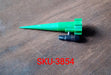 A single self-watering spike providing slow release moisture to a small plant.