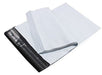 Stack of 8x11 tamper-proof polybags, ideal for e-commerce packaging.
